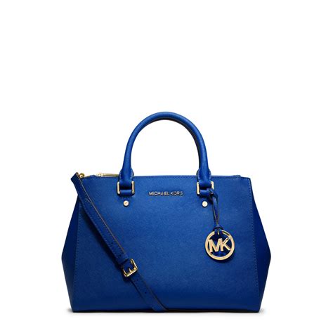 michael kors blue satchels.